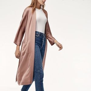 Aritzia Durante Robe beautiful satin jacket